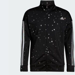 Girls Adidas Tricot allover Print track Jacket, Holographic L (14)